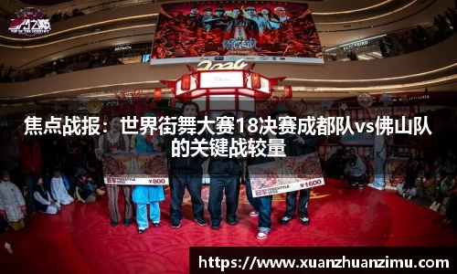 焦点战报：世界街舞大赛18决赛成都队vs佛山队的关键战较量
